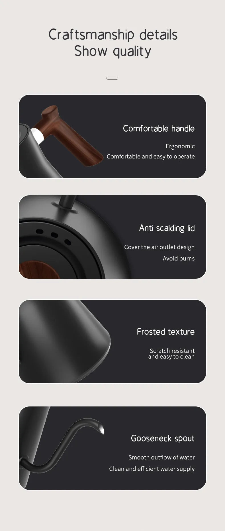 Steep & Pour Kettle — Temperature-Controlled Gooseneck for Tea & Pour-Over